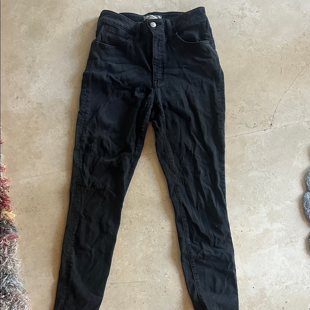 Madewell Black Skinny Jeans - High-Rise Fit